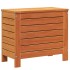 Taburete de jardín madera de pino marrón cera 62x31,5x52