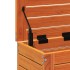 Taburete de jardín madera de pino marrón cera 62x31,5x52