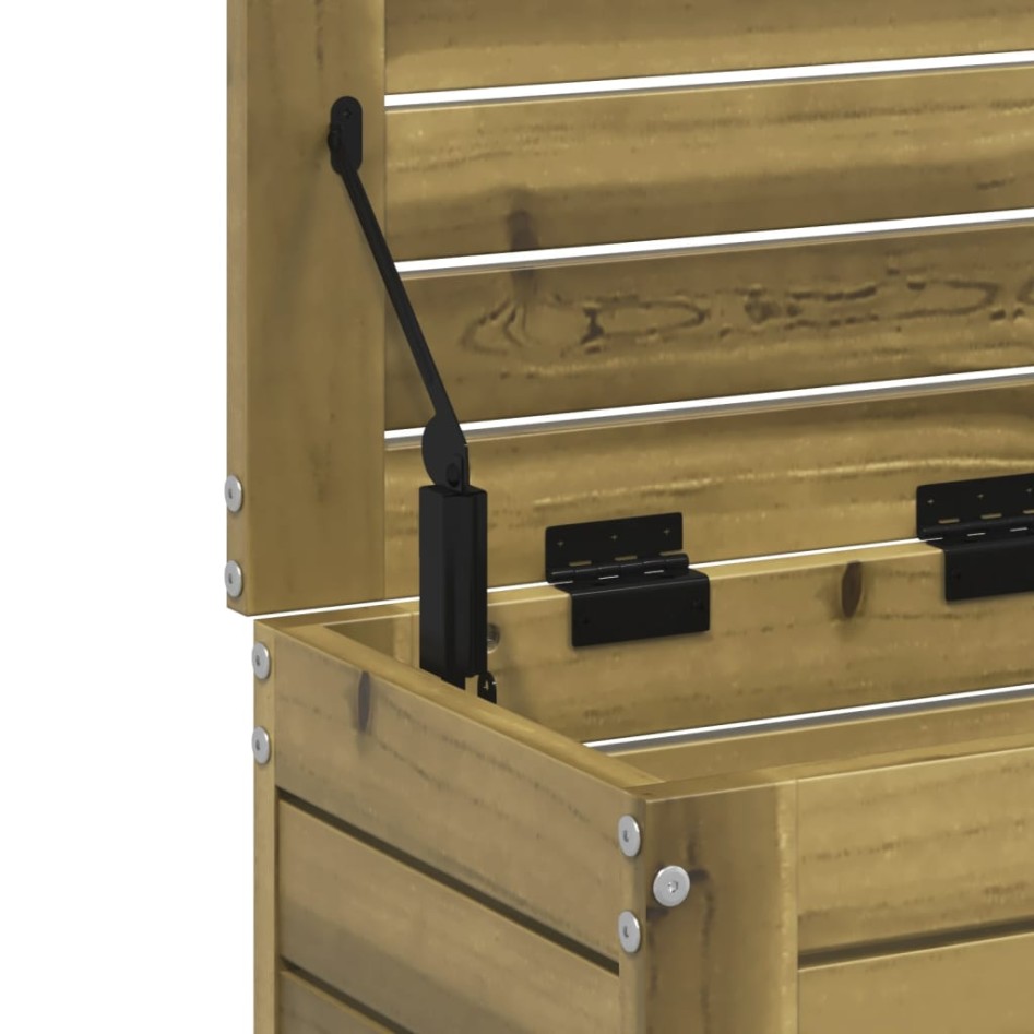 Taburete de jardín madera de pino impregnada 62x31,5x52