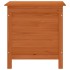 Arcón de jardín madera maciza abeto marrón 50x49x56,5