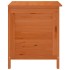 Arcón de jardín madera maciza abeto marrón 50x49x56,5