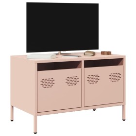 Mueble para TV acero laminado en frío rosa 68x39x43,5