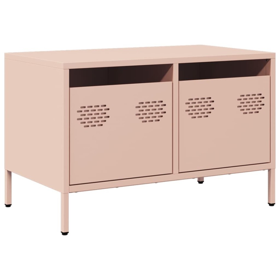 Mueble para TV acero laminado en frío rosa 68x39x43,5