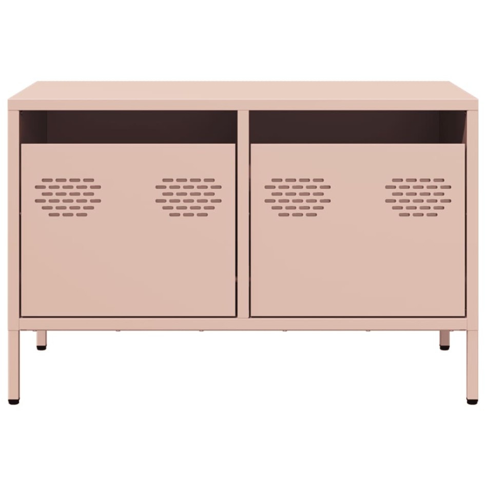 Mueble para TV acero laminado en frío rosa 68x39x43,5