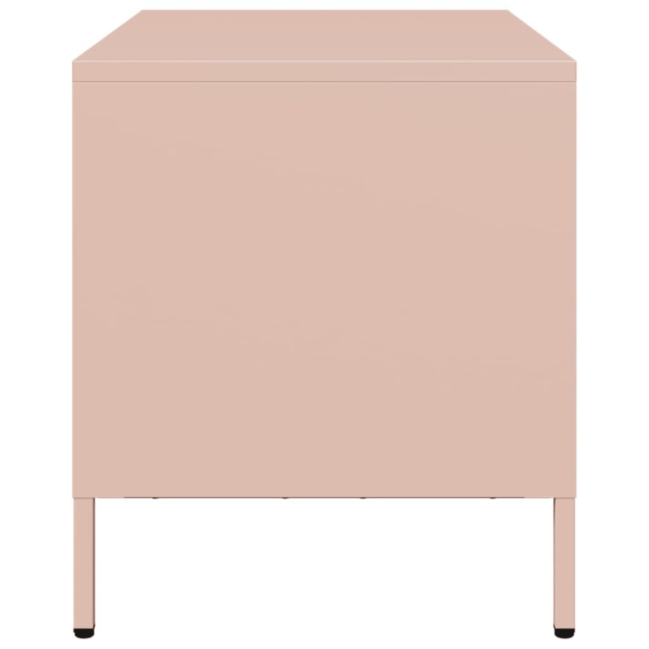 Mueble para TV acero laminado en frío rosa 68x39x43,5