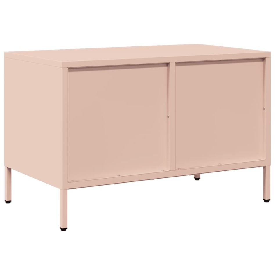 Mueble para TV acero laminado en frío rosa 68x39x43,5