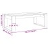 Mesa de centro madera de ingeniería envejecida 102x50x35