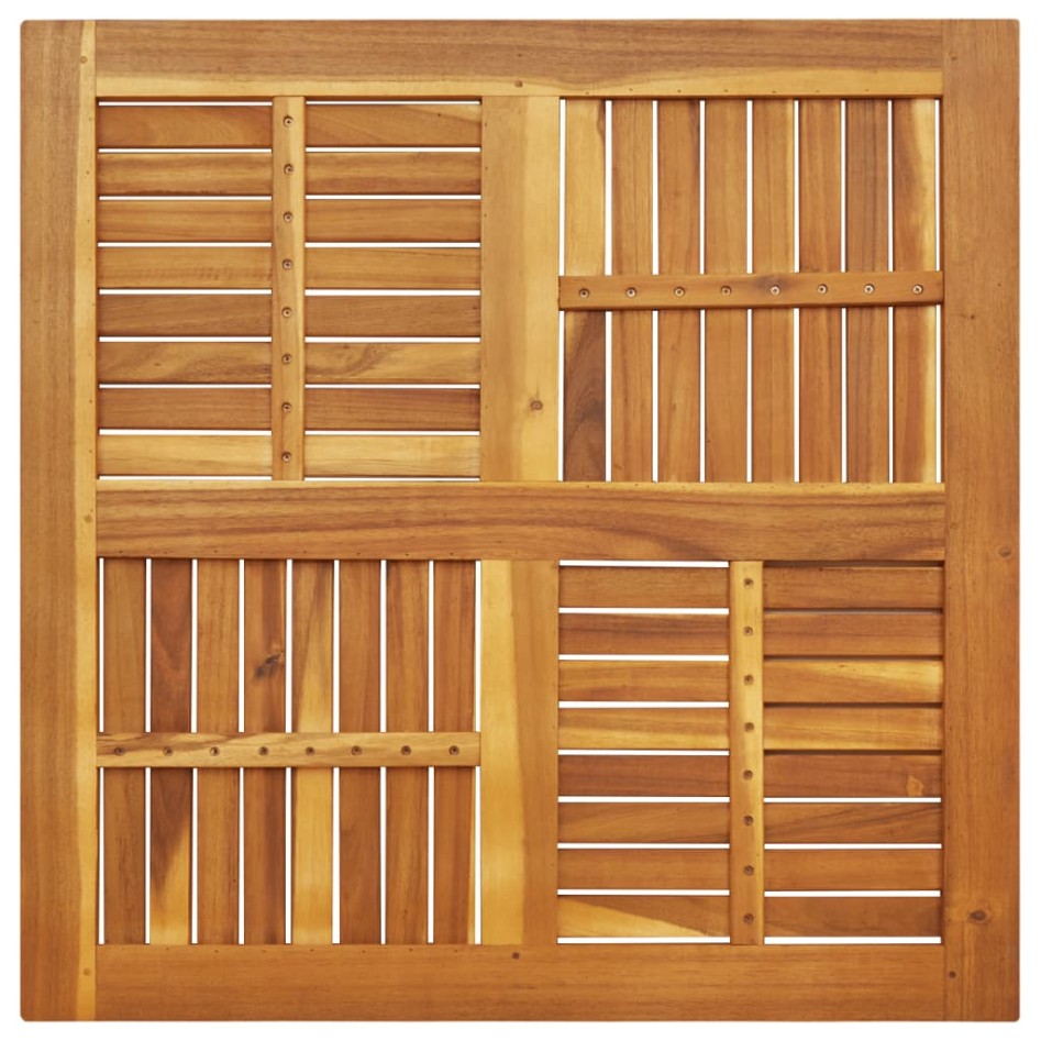 Tablero de mesa cuadrado madera maciza de acacia 90x90x2,2