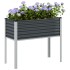 Jardinera de acero gris antracita 100x41x90