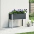 Jardinera de acero gris antracita 100x41x90