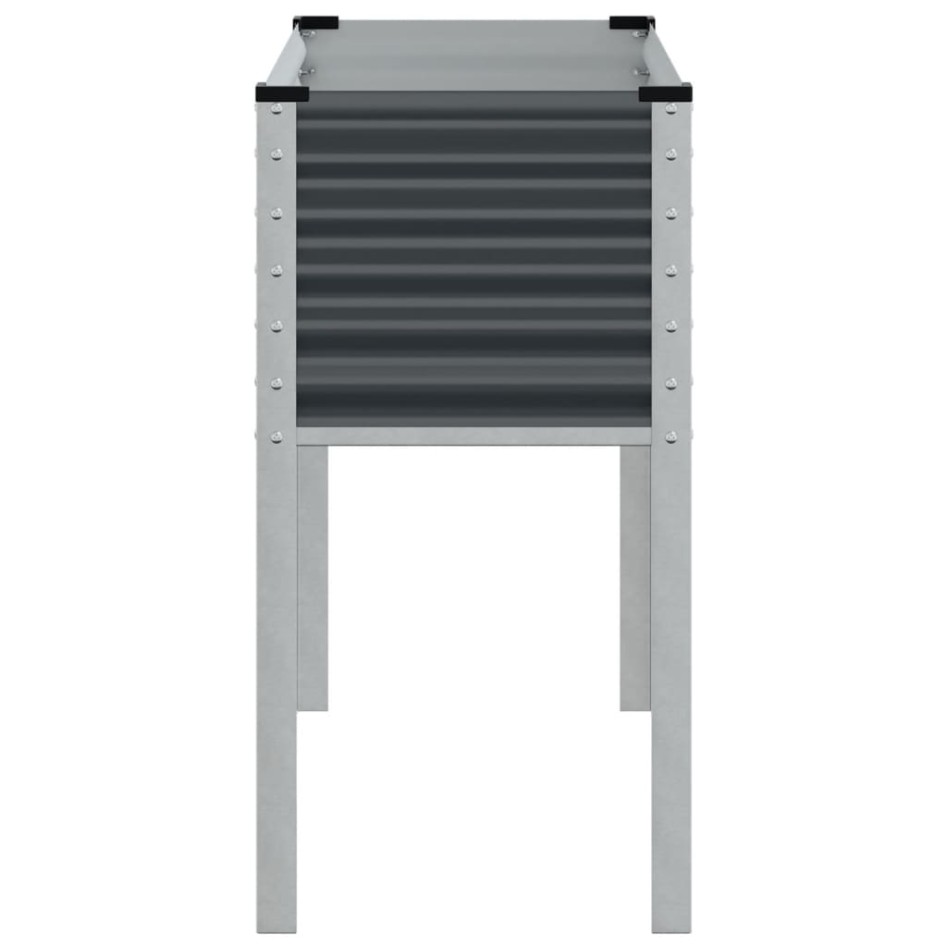 Jardinera de acero gris antracita 100x41x90