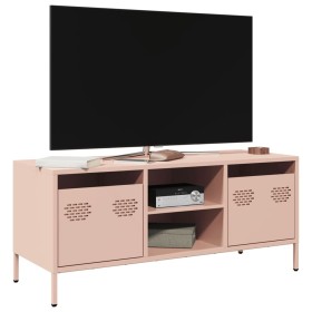 Mueble para TV acero laminado en frío rosa 101,5x39x43,5