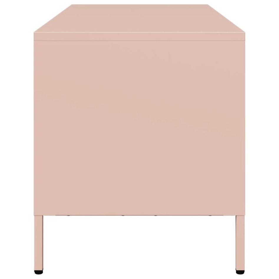 Mueble para TV acero laminado en frío rosa 101,5x39x43,5