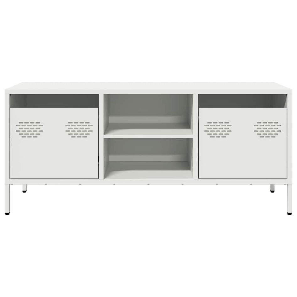 Mueble para TV acero laminado en frío blanco 101,5x39x43,5