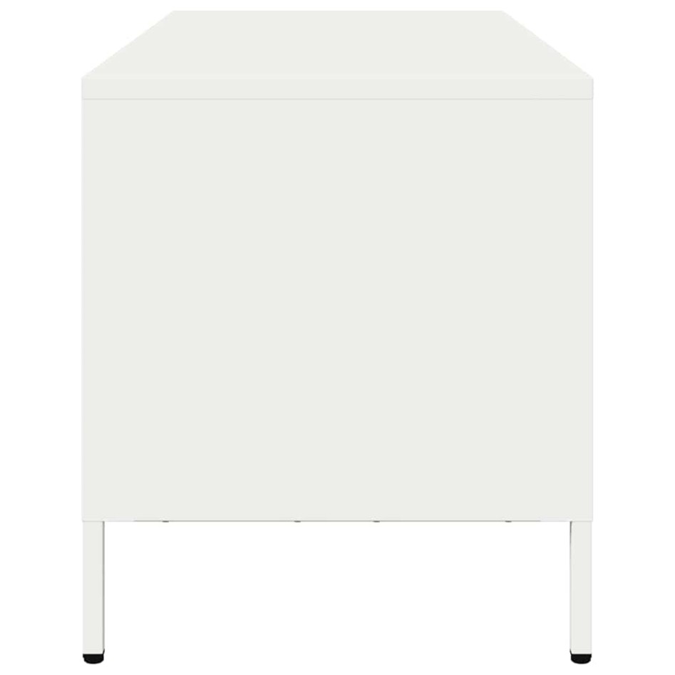 Mueble para TV acero laminado en frío blanco 101,5x39x43,5