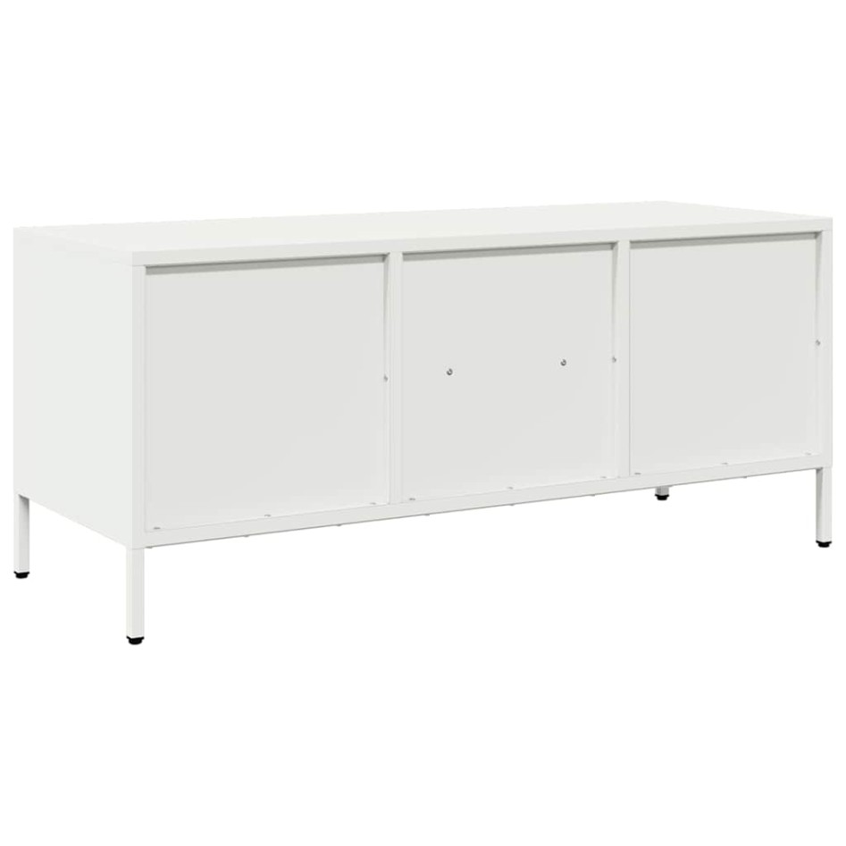 Mueble para TV acero laminado en frío blanco 101,5x39x43,5