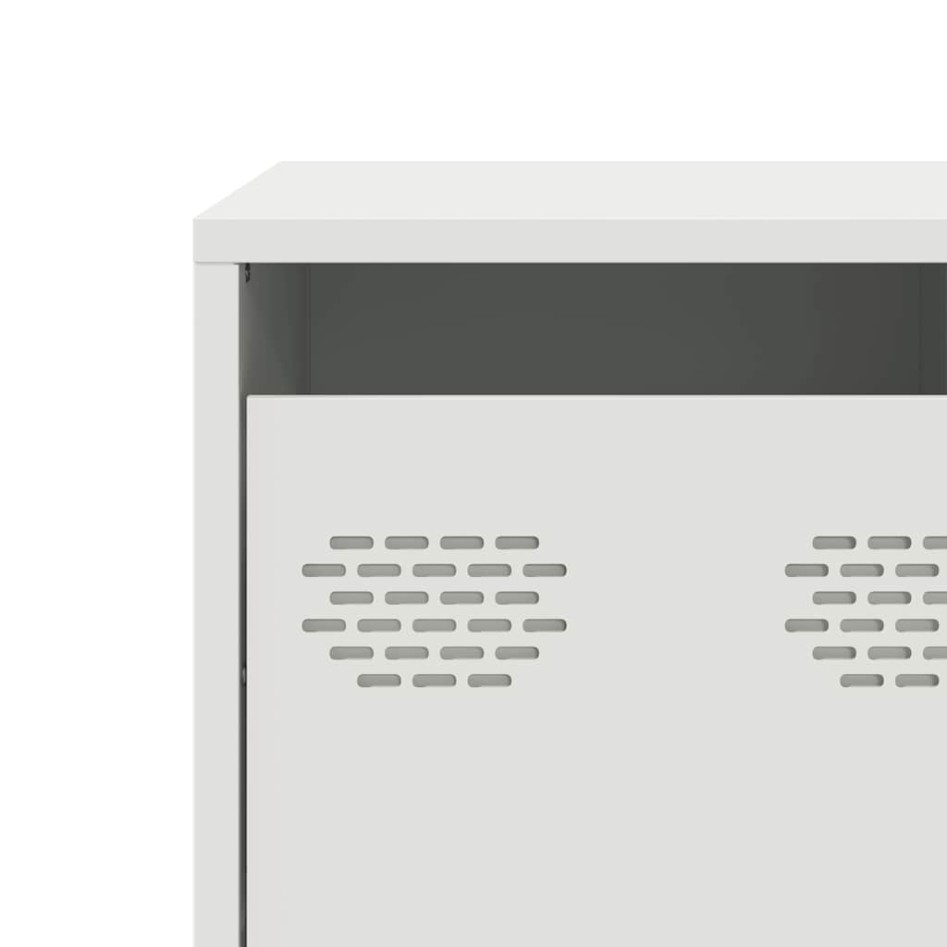 Mueble para TV acero laminado en frío blanco 101,5x39x43,5