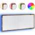 Espejo de baño LED madera ingeniería envejecida 100x8,5x37