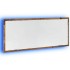 Espejo de baño LED madera ingeniería envejecida 100x8,5x37