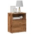 Mesitas de noche 2 uds madera ingeniería envejecida 50x32x60