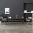 Silla de oficina giratoria de tela gris