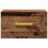 Mesitas de noche de pared 2 uds madera envejecida 35x35x20