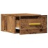 Mesitas de noche de pared 2 uds madera envejecida 35x35x20