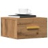 Mesitas de noche de pared 2 uds color roble artisan 35x35x20