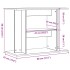 Soporte de acuario madera ingeniería roble artisan 80x35x60