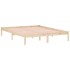 Estructura de cama sin colchón madera maciza de pino 152x203