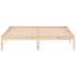Estructura de cama sin colchón madera maciza de pino 152x203