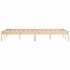 Estructura de cama sin colchón madera maciza de pino 152x203