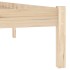 Estructura de cama sin colchón madera maciza de pino 152x203