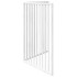 Puerta para perros plegable 2 paneles madera álamo blanca