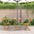 Mesa plegable de jardín de madera maciza de acacia 70