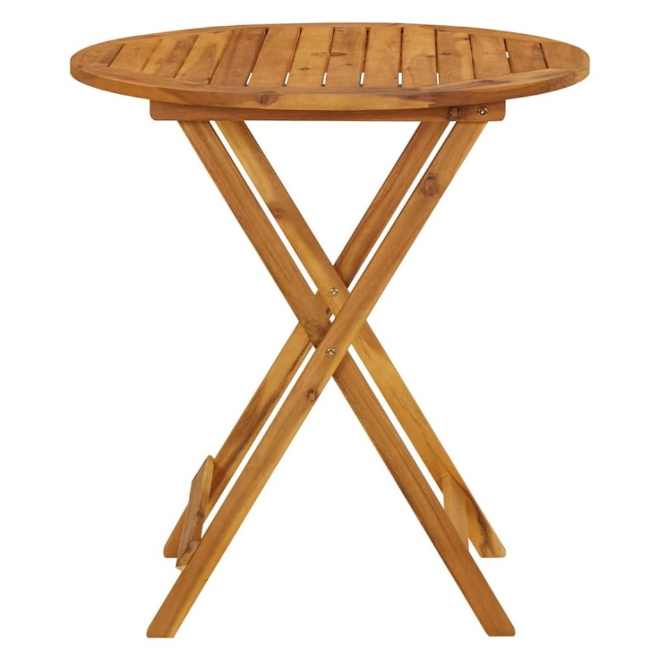 Mesa plegable de jardín de madera maciza de acacia 70