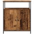 Aparador de madera de ingeniería madera envejecida 70x30x80
