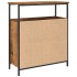 Aparador de madera de ingeniería madera envejecida 70x30x80