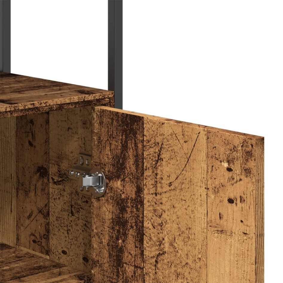 Aparador de madera de ingeniería madera envejecida 70x30x80