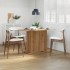 Mesa de comedor madera ingeniería roble artisan 110x60x75