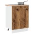 Armario inferior madera ingeniería envejecida 60x46x81,5