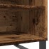 Mueble para discos madera ingeniería envejecida 84,5x38x48