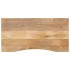 Tablero escritorio con curva madera mango rugosa 140x50x2,5