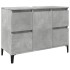 Armario de lavabo madera contrachapada gris hormigón