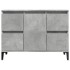Armario de lavabo madera contrachapada gris hormigón