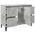 Armario de lavabo madera contrachapada gris hormigón