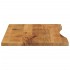 Tablero escritorio con curva madera mango rugosa 120x50x2,5