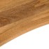 Tablero escritorio con curva madera mango rugosa 120x50x2,5