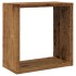 Estantes cubo de pared 6 uds madera envejecida 30x15x30