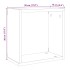 Estantes cubo de pared 6 uds madera envejecida 30x15x30